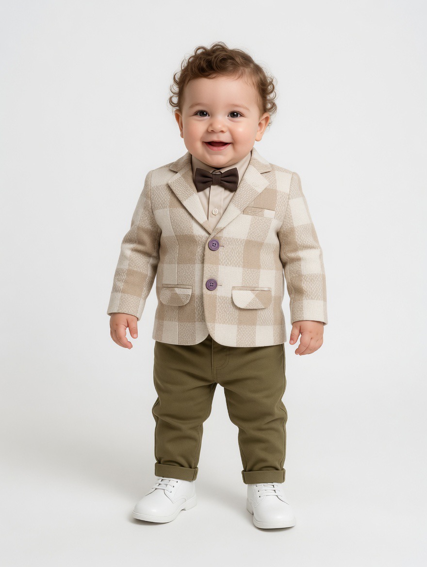1779431077_img-0666 The little gentleman blazer suit /4pcs - Image 1