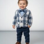 The little gentleman blazer suit /4pcs (blue)