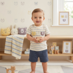 Multi animal stripe outfit(Gray)
