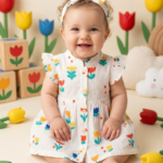 The flower frenzy ruffle frock /2pcs