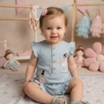 Ballerina Green Ruffle dancing doll dress(greeen)