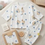 Teddy print sleep wear
