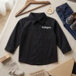 Black Boys Button-Up Shirt