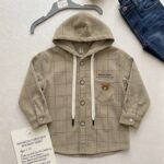 Taupe Boys Hooded Jacket