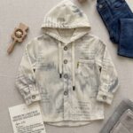 Light Grey Boys Hooded Jacket
