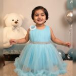 Baby girls party frock (blue)