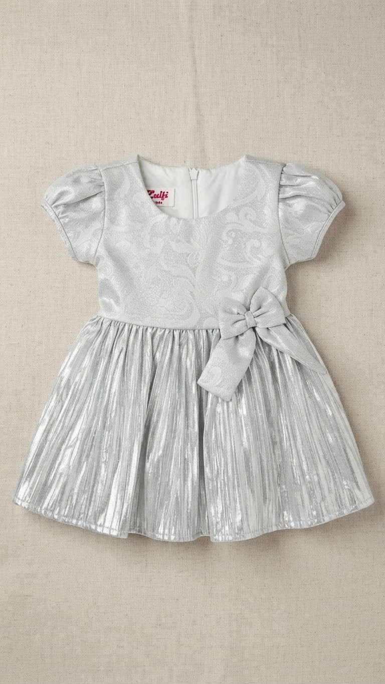 1791127719_img-9538.jpeg Glitter Silver Frock - Image 1