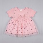 Girls Pink Polka Dot Party Dress
