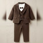 Boys Brown Formal Suit