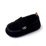 Unisex Black Casual Infant Shoes