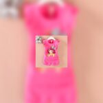 Girls Pink Character Print T-Shirt & Shorts Set
