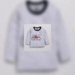 Unisex Gray Graphic Long Sleeve T-Shirt