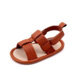 Unisex Brown Woven Sandals