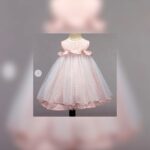 Girls Pink Gingham Party Dress