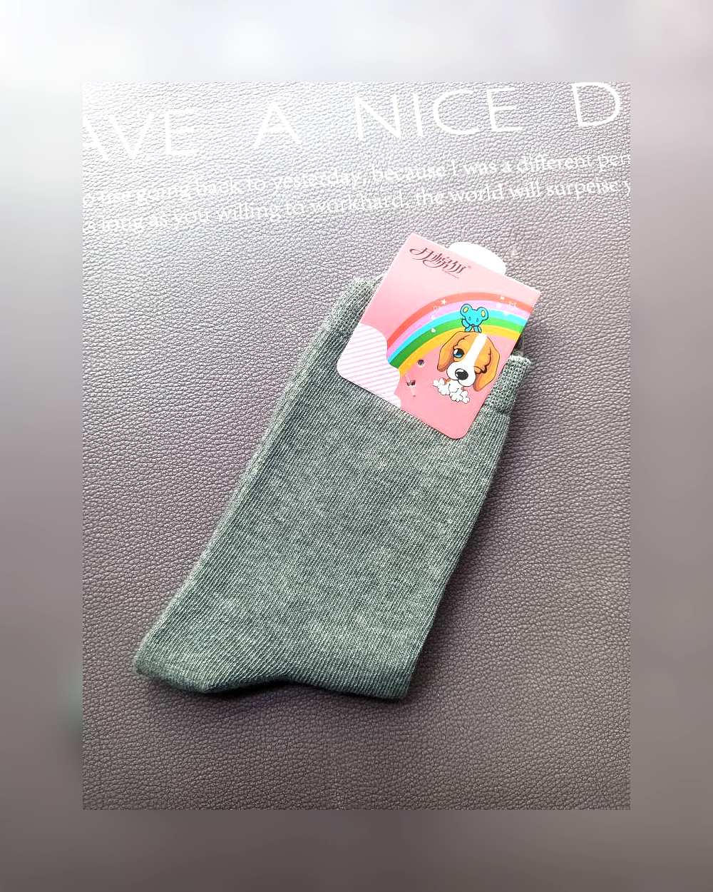 grey-socks-9109.jpg Unisex Grey Solid Socks - Image 1