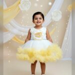 Girls White Floral Party Dress