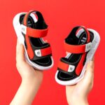 Unisex Red Casual Sandals