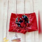 Boys Red Superhero Shorts