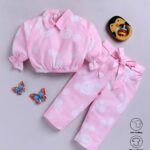 Girls Pink Smiley Face Two-Piece Set