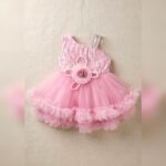 Girls Pink One-Shoulder Sequin Party Tutu Dress