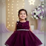 Girls Purple Sleeveless Party Dress