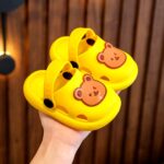 Unisex Yellow Bear Design Shoes