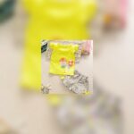 Girls Yellow Lollipop Graphic T-Shirt & Floral Shorts Set